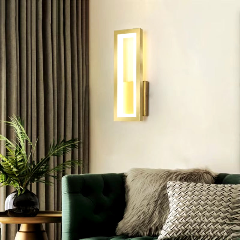Modern Minimalist Wall Lamps Home Decor Living Room Bedroom Bedside 16W Ac96V-260V Led Sconce Black White Light Aisle Decoration